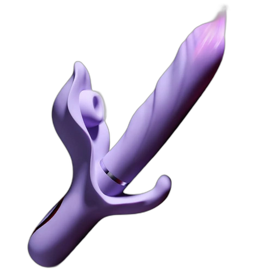 Aria - 3-in-1 Thrusting Dildo Vibrator - G-Spot, Clitoral & Anal Pleasure