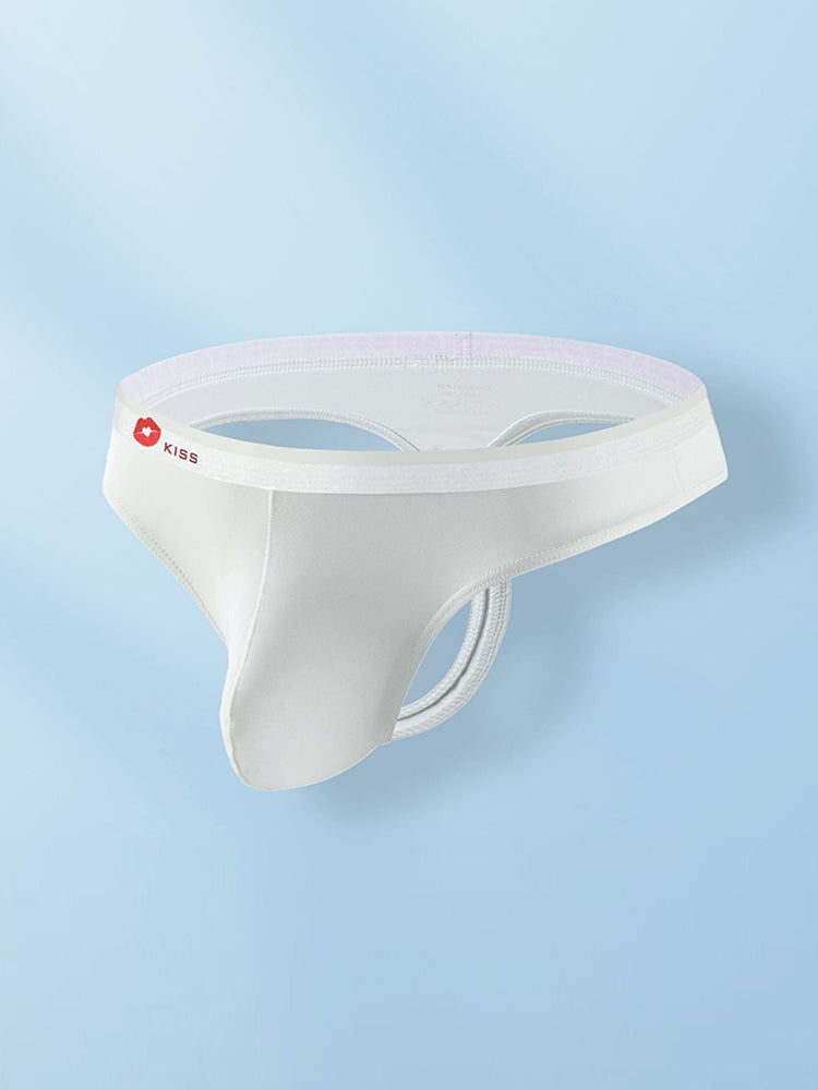 3 Pack Men's Ice Silk Sexy U-Shaped Pouch Kiss Thong