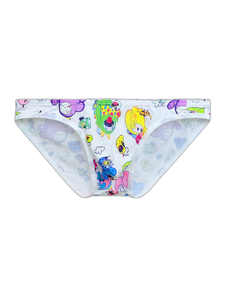 2-pack Men's Breathable Sports Cartoon Print Bikini