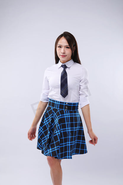 Plaid Blue Gothic Skirt