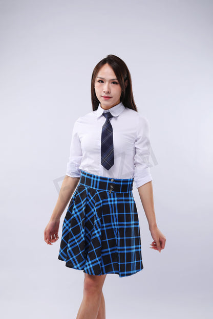Plaid Blue Gothic Skirt