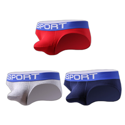 3 Pack Bulge Enhancing Support Men's Underwear
