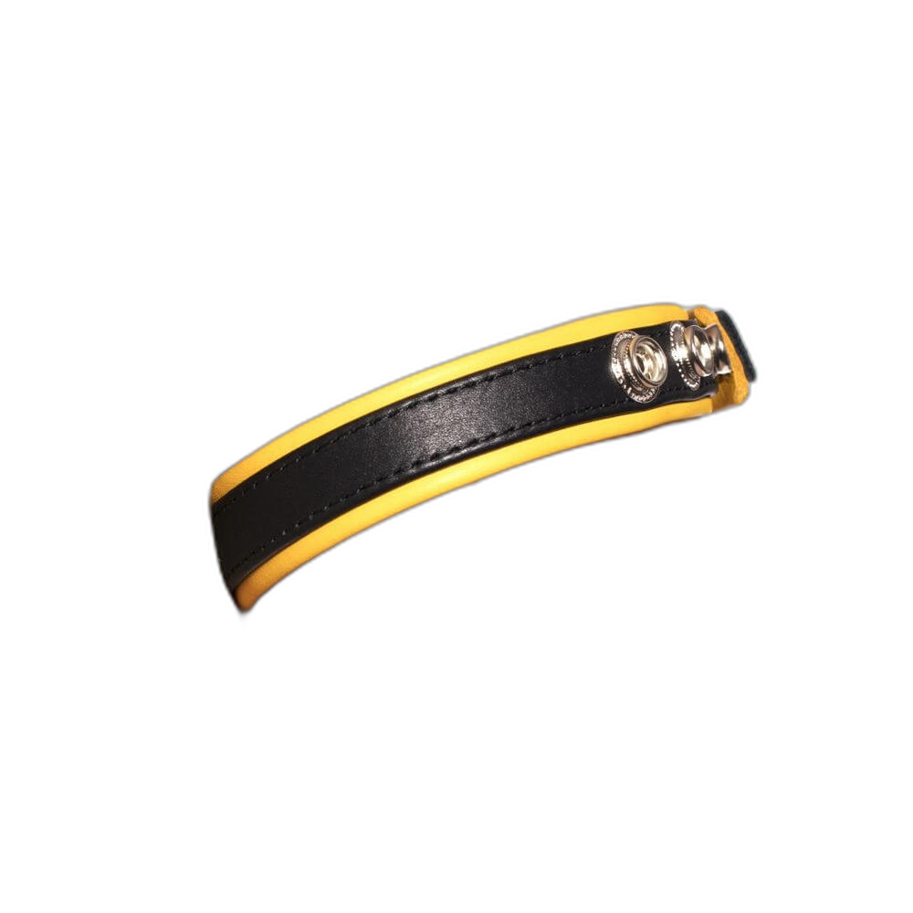 Prowler RED Leather Bicep Band Black/Yellow