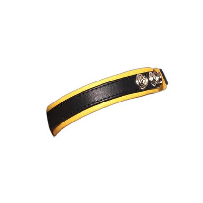 Prowler RED Leather Bicep Band Black/Yellow