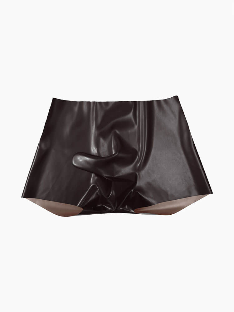 Men's Tight Latex Bullet-Separated Boxer Briefs