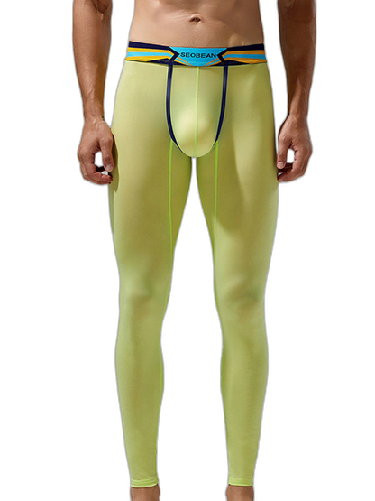 Men's Sexy Sport Long Johns With Large Pouch