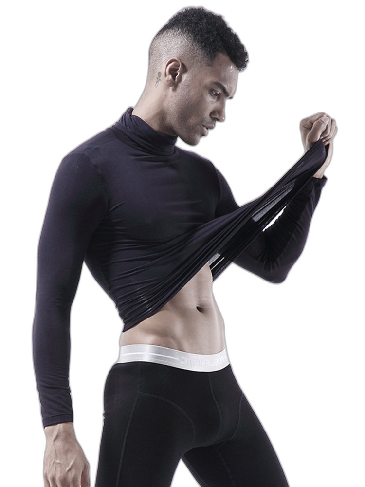 Men's Turtleneck Thermal Top Base Layer Shirts