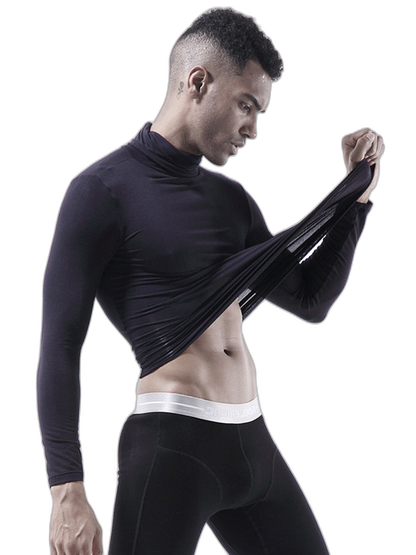 Men's Turtleneck Thermal Top Base Layer Shirts