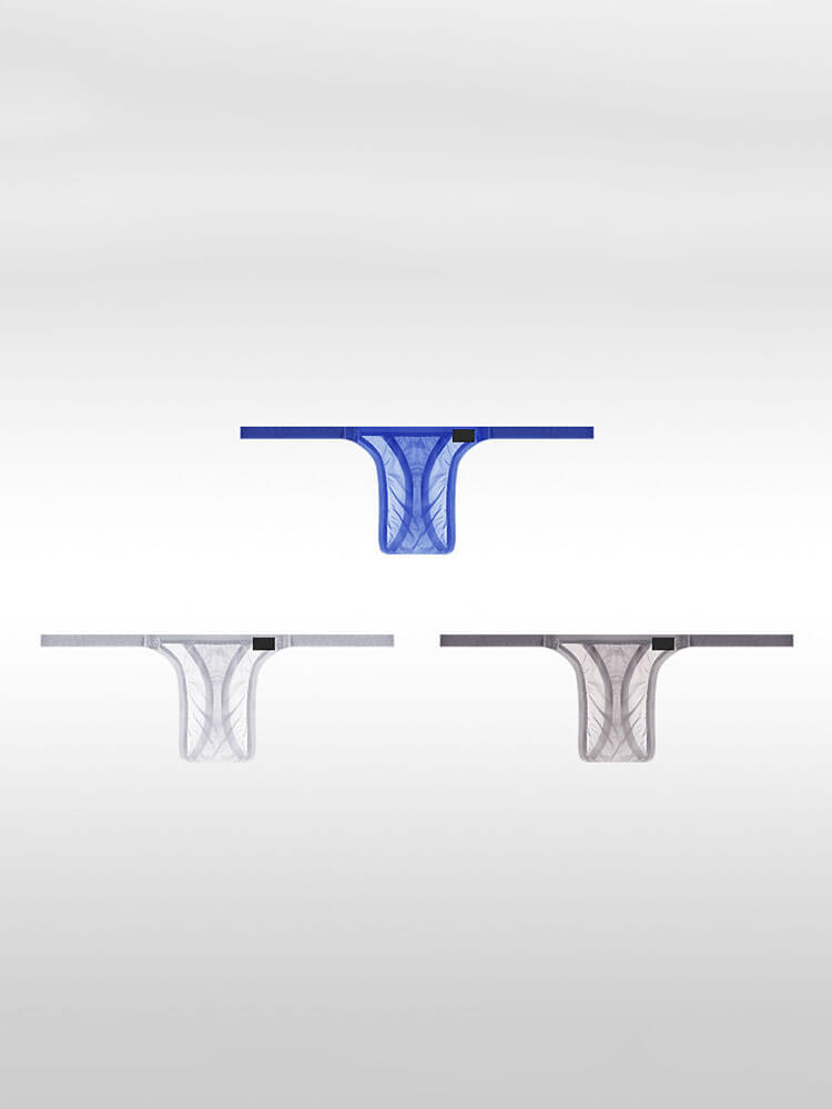 Men's Low-Rise Ultra-Thin Sheer Thong