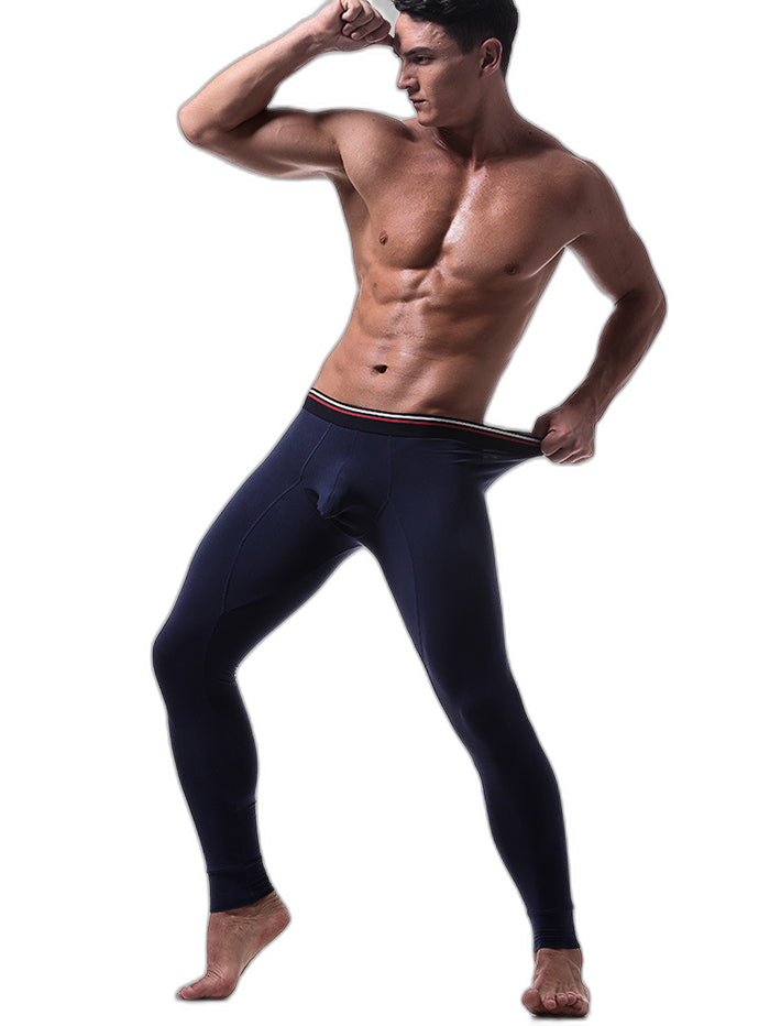 Plus Size Men's Cotton Separate Pouch Thermal Underwear