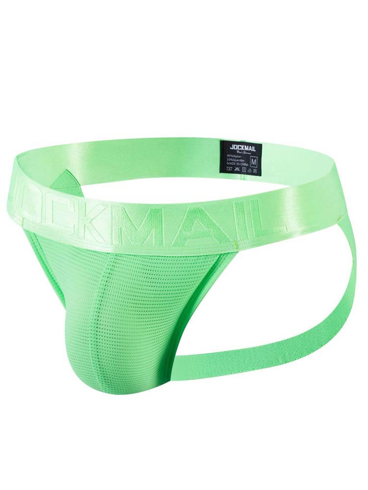 Men's Solid Color Sports Nylon Jockstrap