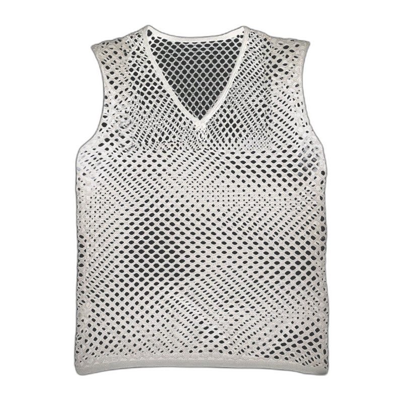 Mesh V-Neck Top