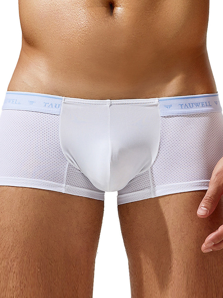 2 Pack Men's Sexy Comfortable Breathable Solid Color Trunks