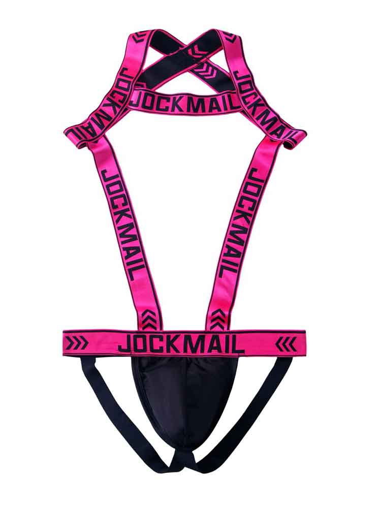 Jockmail Stretch Double Thong Harness Jockstrap