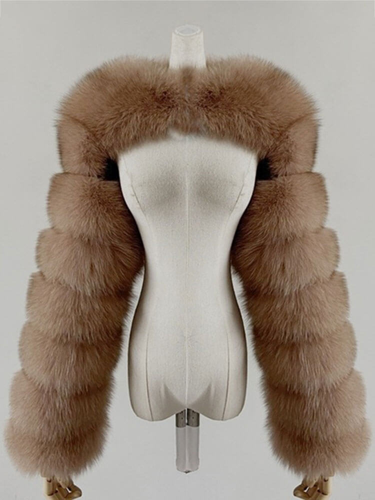 Men's Fashion Sexy Faux Fur Cropped Shawl