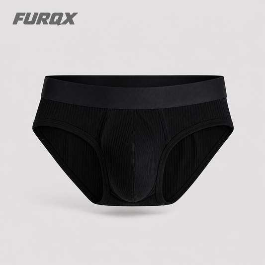 FURQX Low-Rise Ribbed Cotton Contour Pouch Briefs