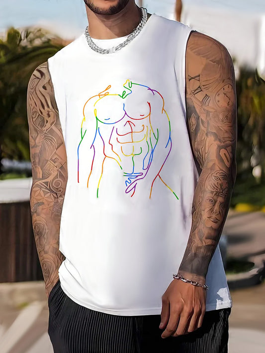 Men's Pride Crew Neck Tank Top 