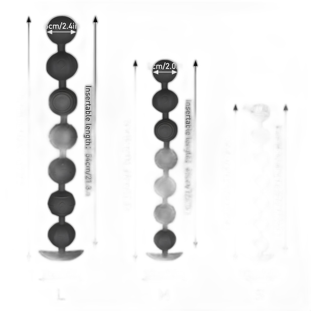 Soul - Silicone Anal Beads - 7 Balls with Removable Tail