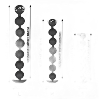 Soul - Silicone Anal Beads - 7 Balls with Removable Tail
