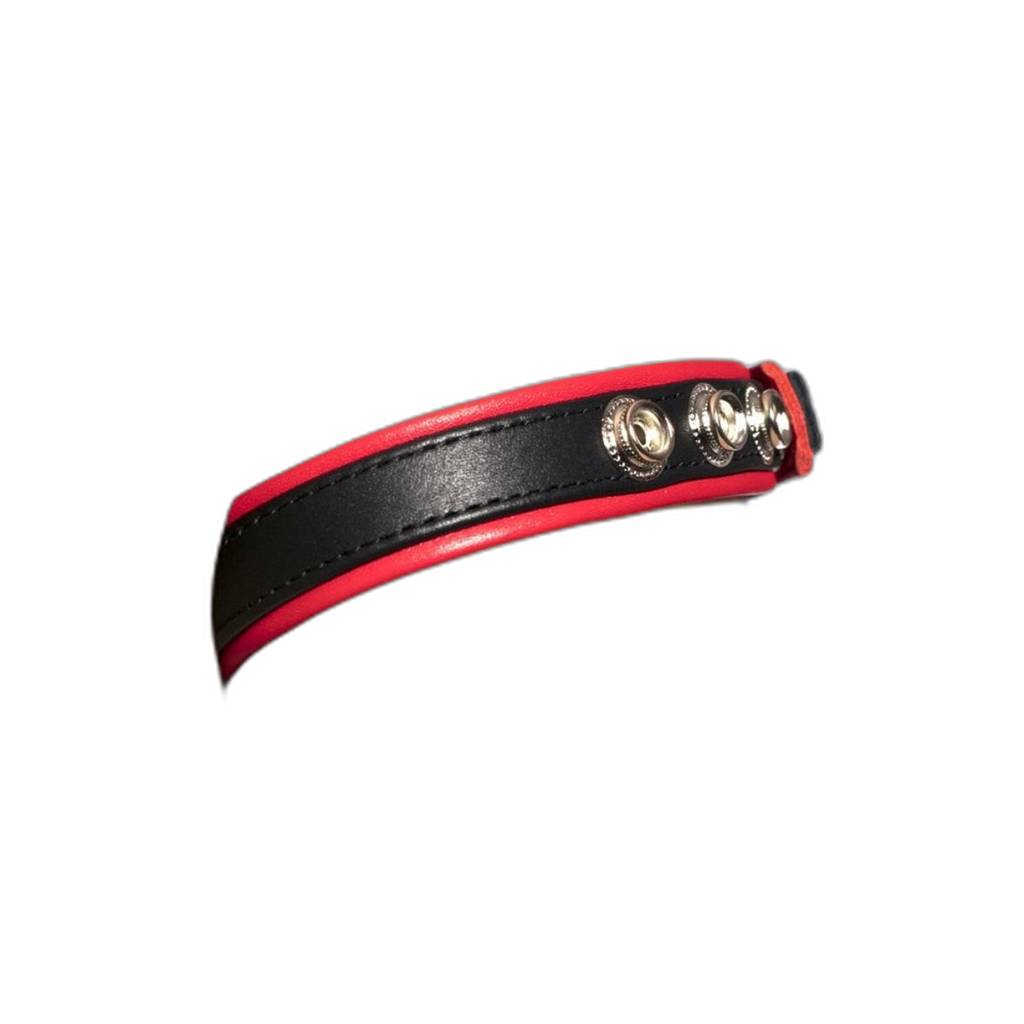 Prowler RED Leather Bicep Band Black Red