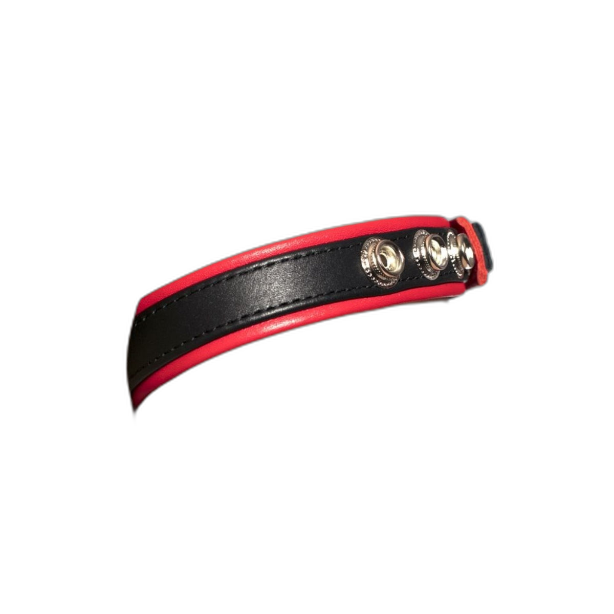 Prowler RED Leather Bicep Band Black Red
