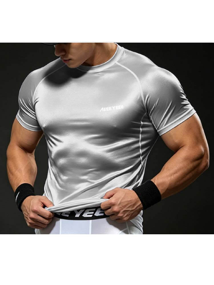 Men's High Elasticity Tight-Fit Quick-Dry Sports Shorts