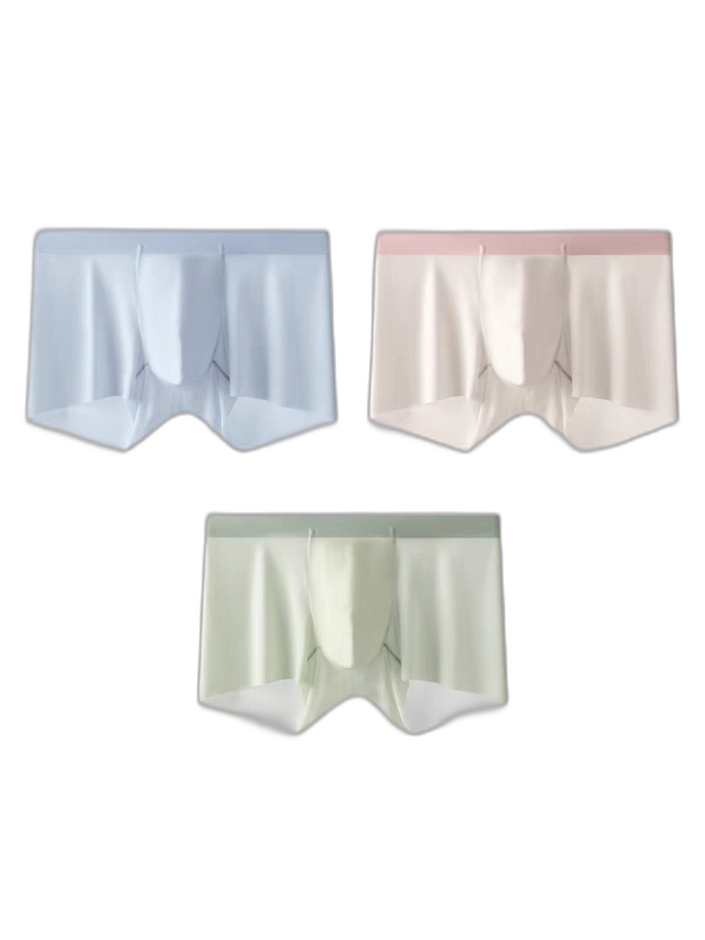 3 Pack Men’s Ultra-thin Seamless Trunks