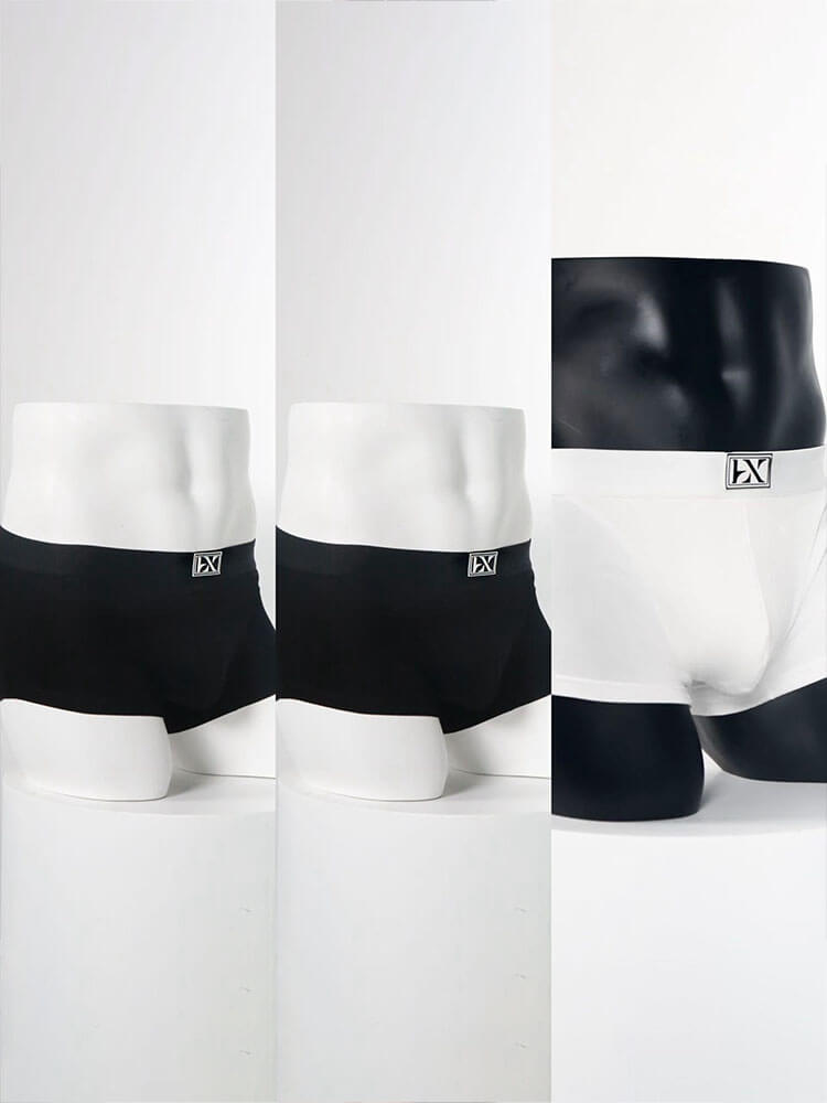3-Pack Men's Low-Rise Sexy Soft Cotton Boxer Briefs