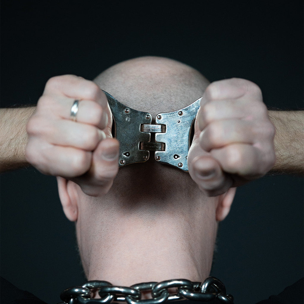 POLICE CUFFS STEEL HINGED