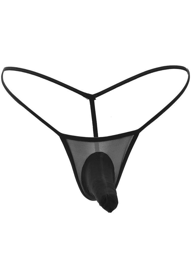 Men's Elephant Nose Thin Transparent Thong