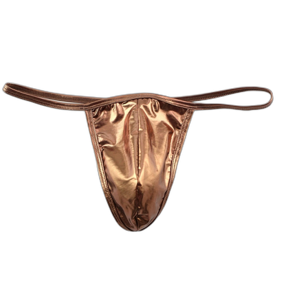 Shiny PU Leather Thong