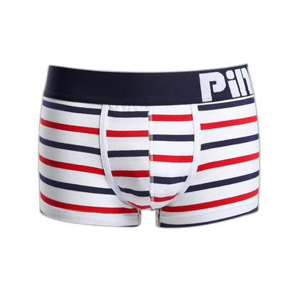 Pink Hero Simple Striped Boxers