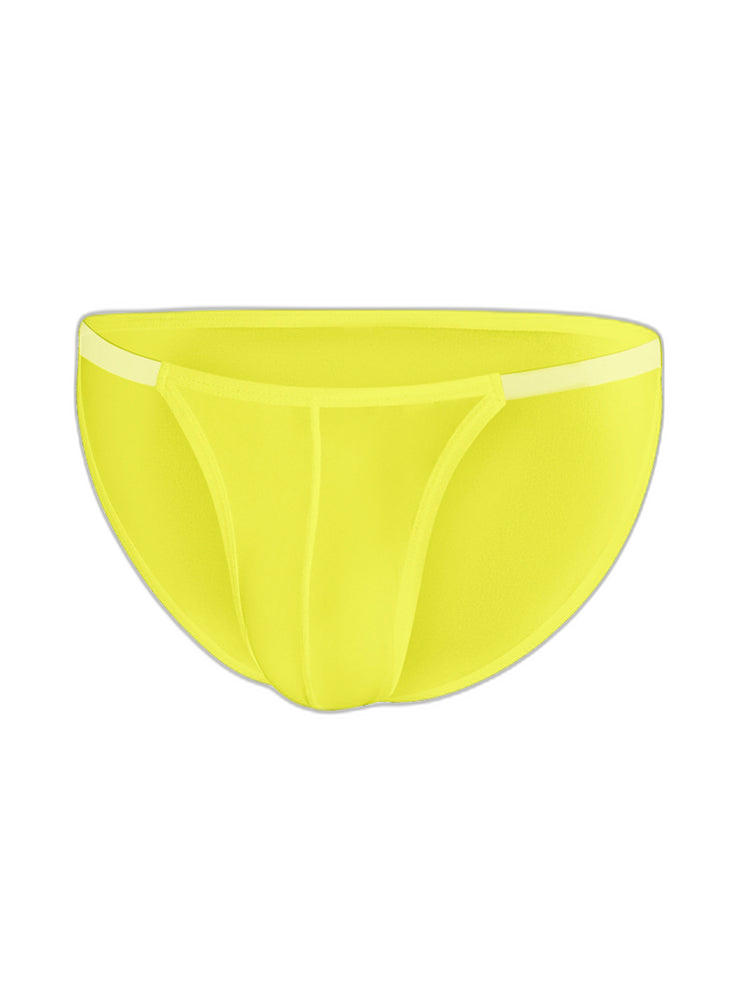 Sexy Spliced Transparent Belt Bikini For Men