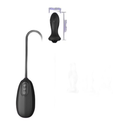 Inflatable Butt Plug - 10 Frequency Anal Vibrator - Anal Trainer