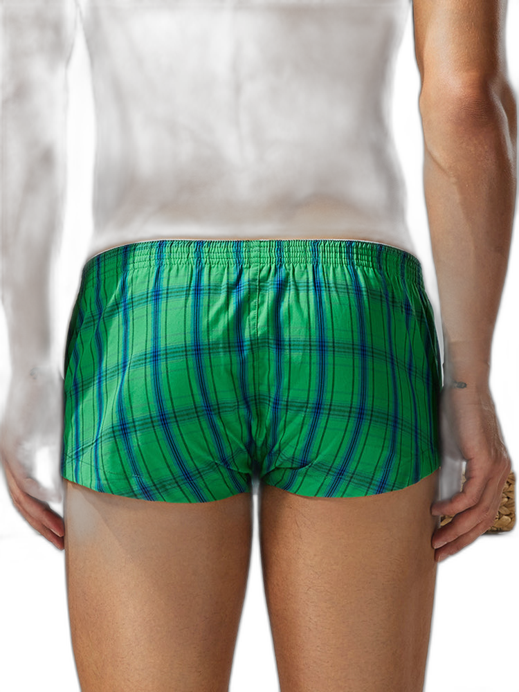 2 Pack Men's Supportive Large Pouch Odor-Resistant Antibacterial Seamless Boxer Shorts
