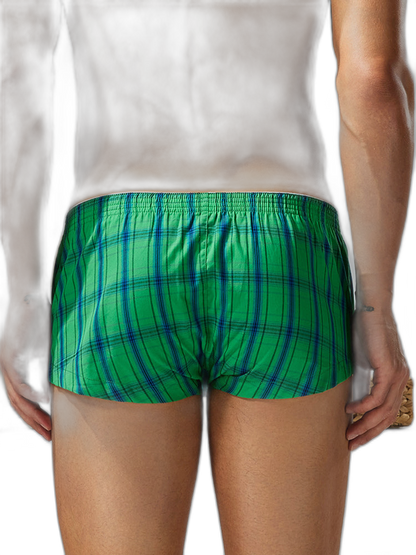 2 Pack Men's Supportive Large Pouch Odor-Resistant Antibacterial Seamless Boxer Shorts