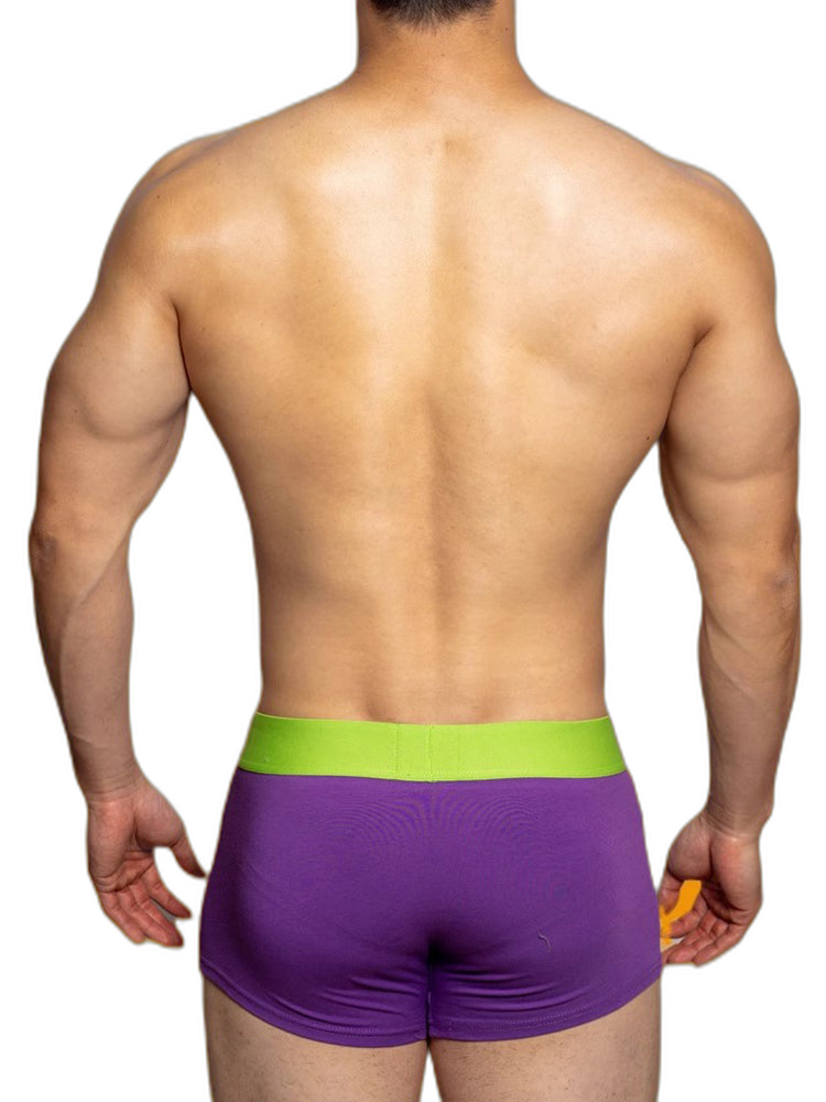2 Pack Men's Mesh Transparent Open-Cut Cotton Mesh Trunks