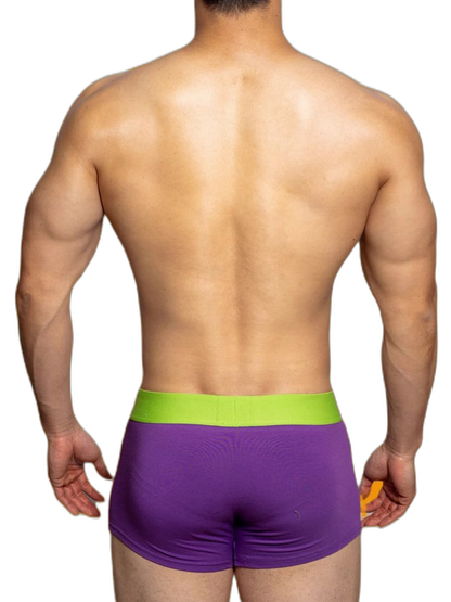 2 Pack Men's Mesh Transparent Open-Cut Cotton Mesh Trunks