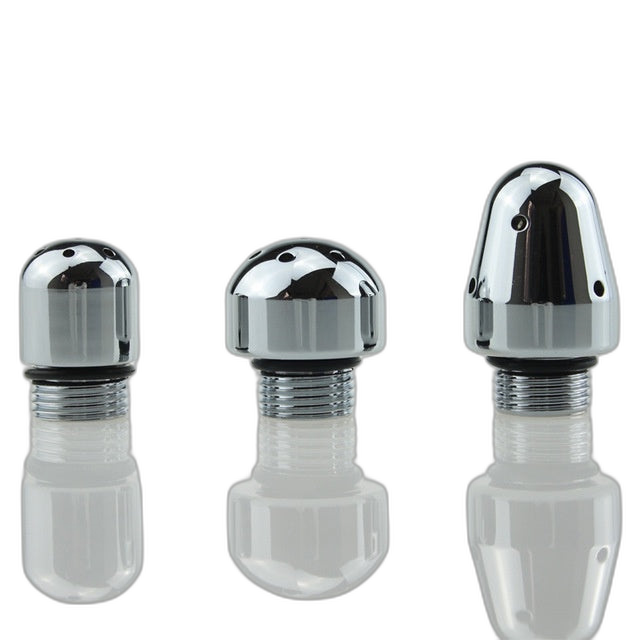 Aluminum Enema Douche Shower Nozzle Set (3 Heads)