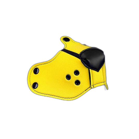 Mr S Leather NEOPRENE Puppy K9 Muzzle | Yellow
