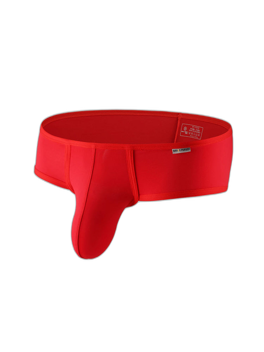 2 Pack Men's Low-Rise Contoured Pouch Stretch Fit Sporty Cut Trunks