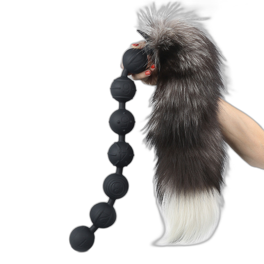 Soul - Silicone Anal Beads - 7 Balls with Removable Tail