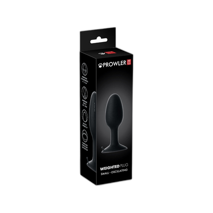 Prowler RED Weighted Butt Plug Black Small