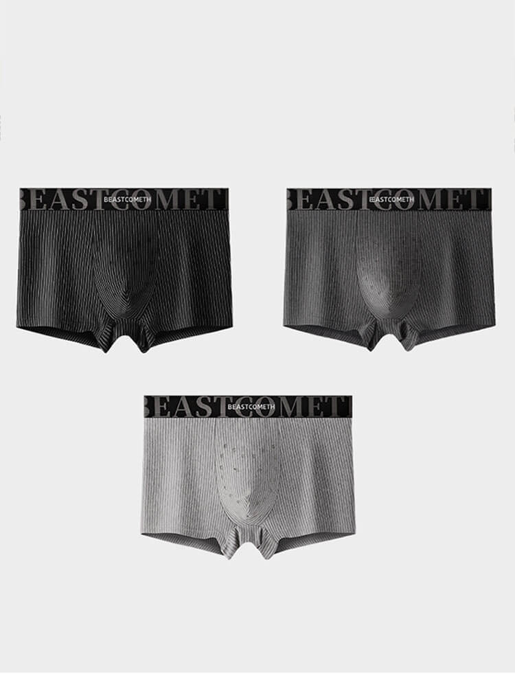 Men's Antibacterial Massage Cotton Boxer Briefs