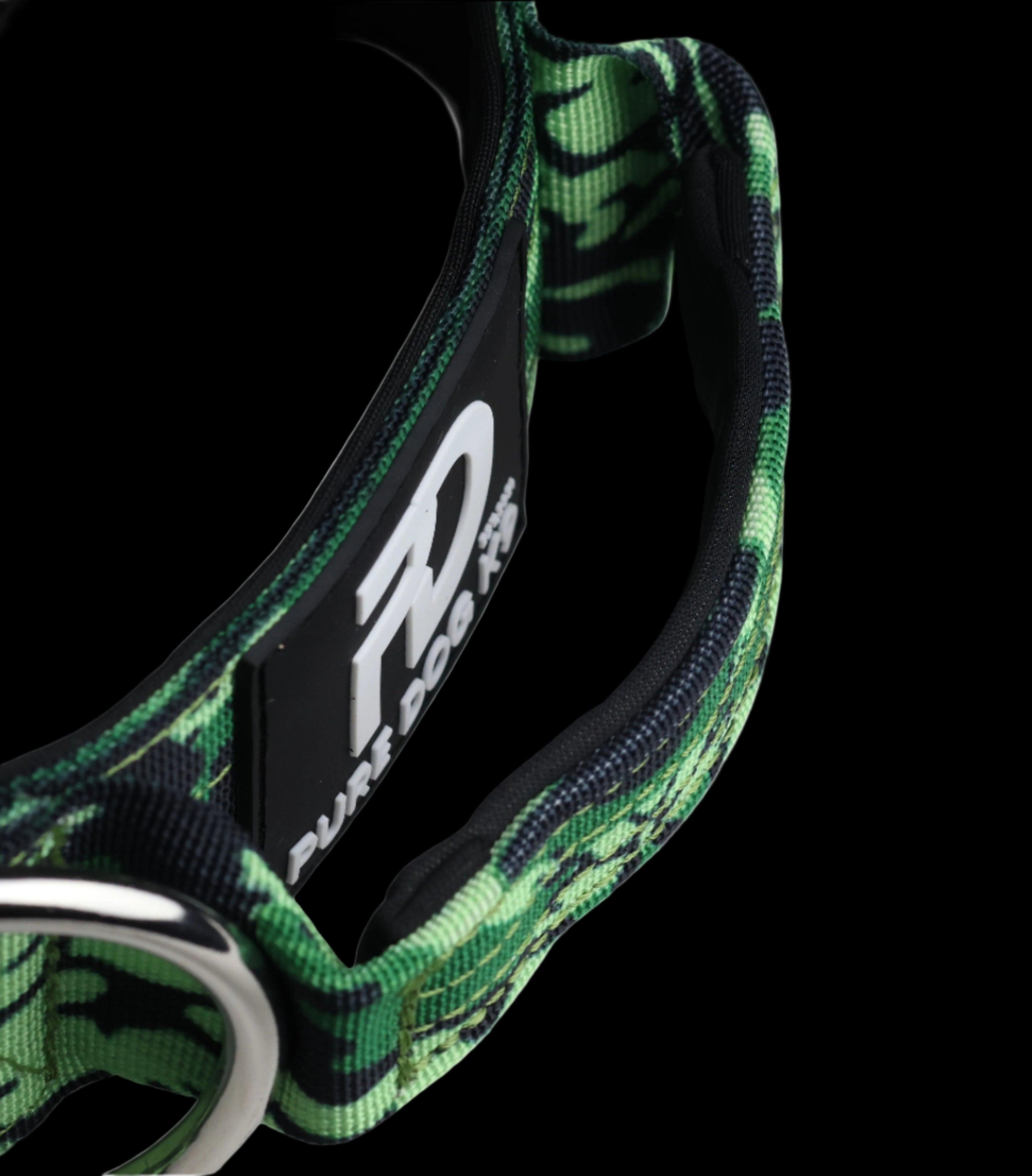 Pure Dog K9 Tactical Collar Green Camo