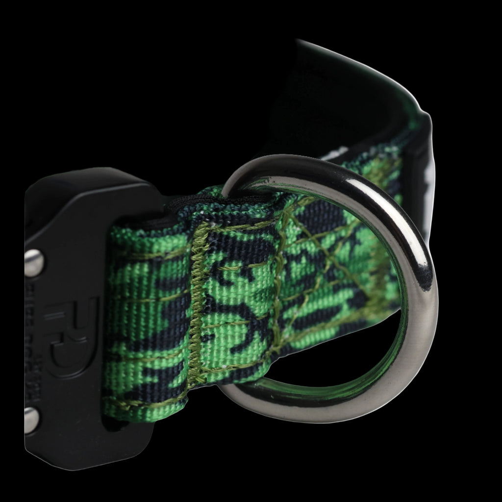 Pure Dog K9 Tactical Collar Green Camo