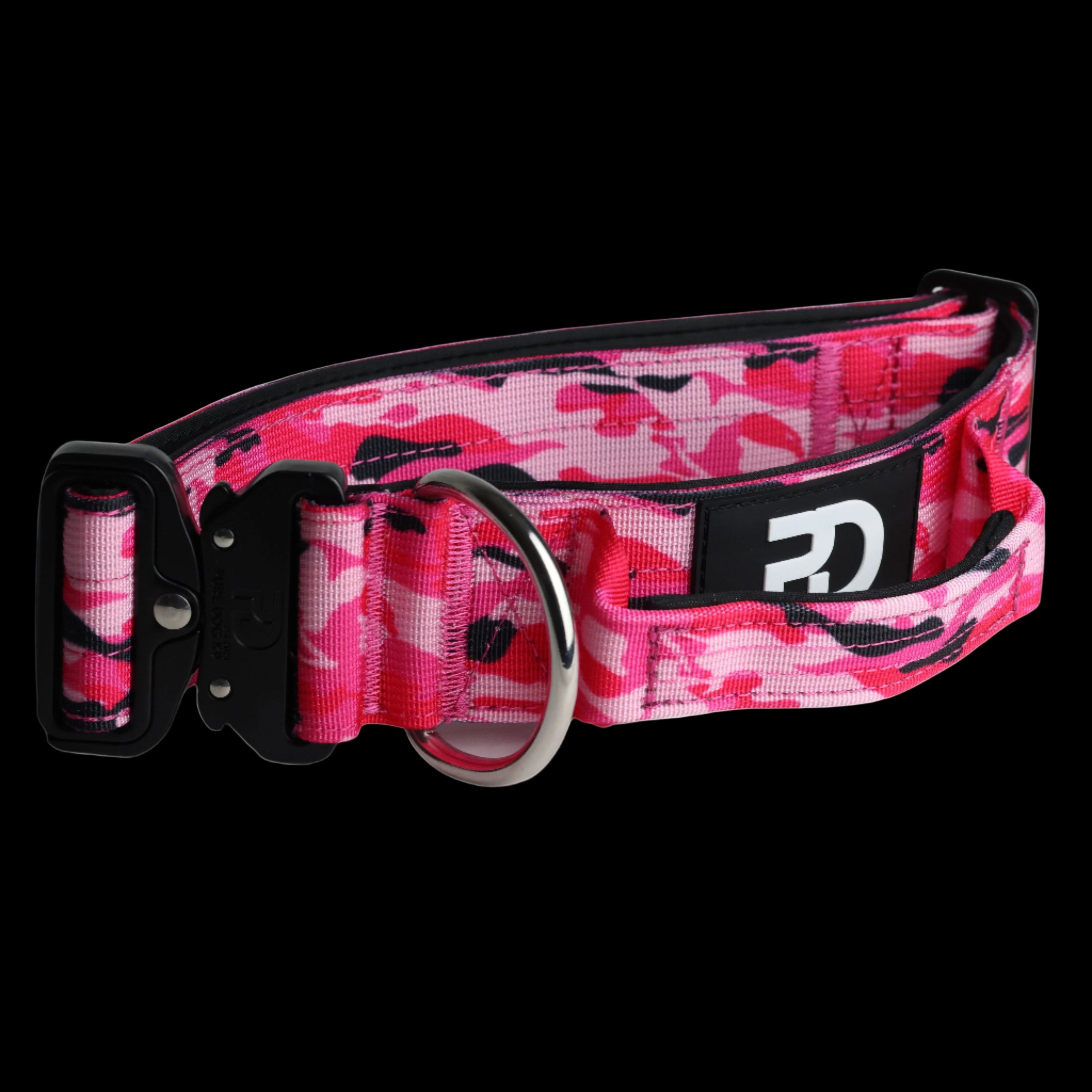 Pure Dog K9 Tactical Collar Pink Camo