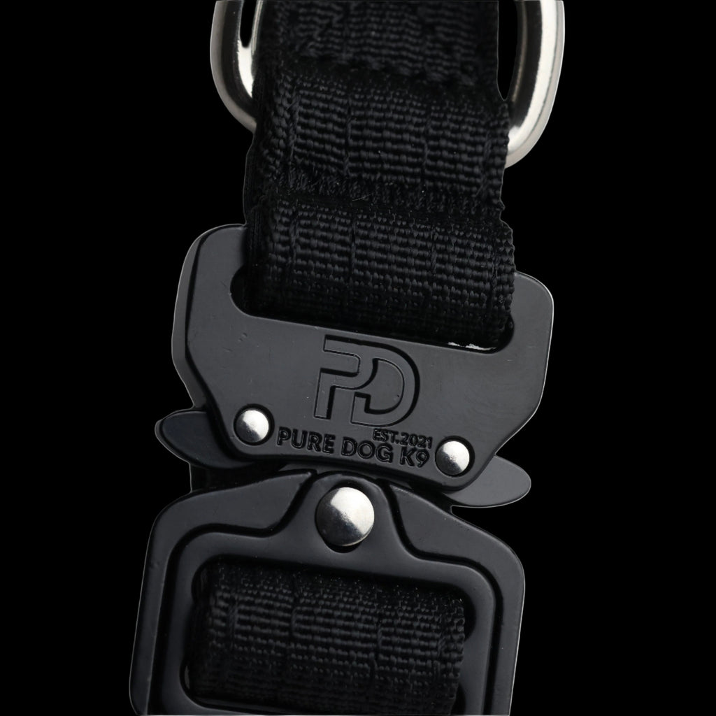 Pure Dog k9 Tactical Collar Black