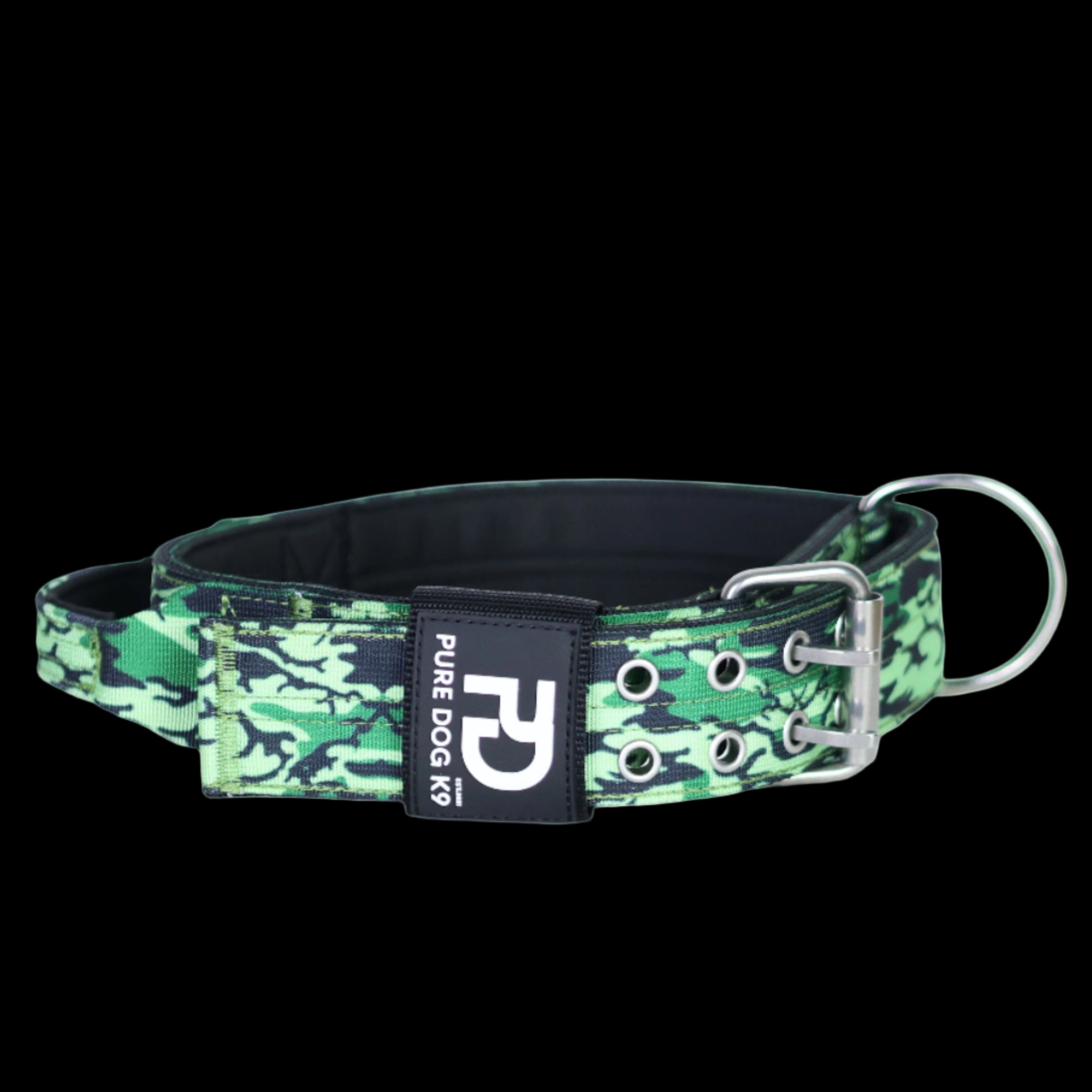 Pure Dog k9 Tactical Collar Green Camo