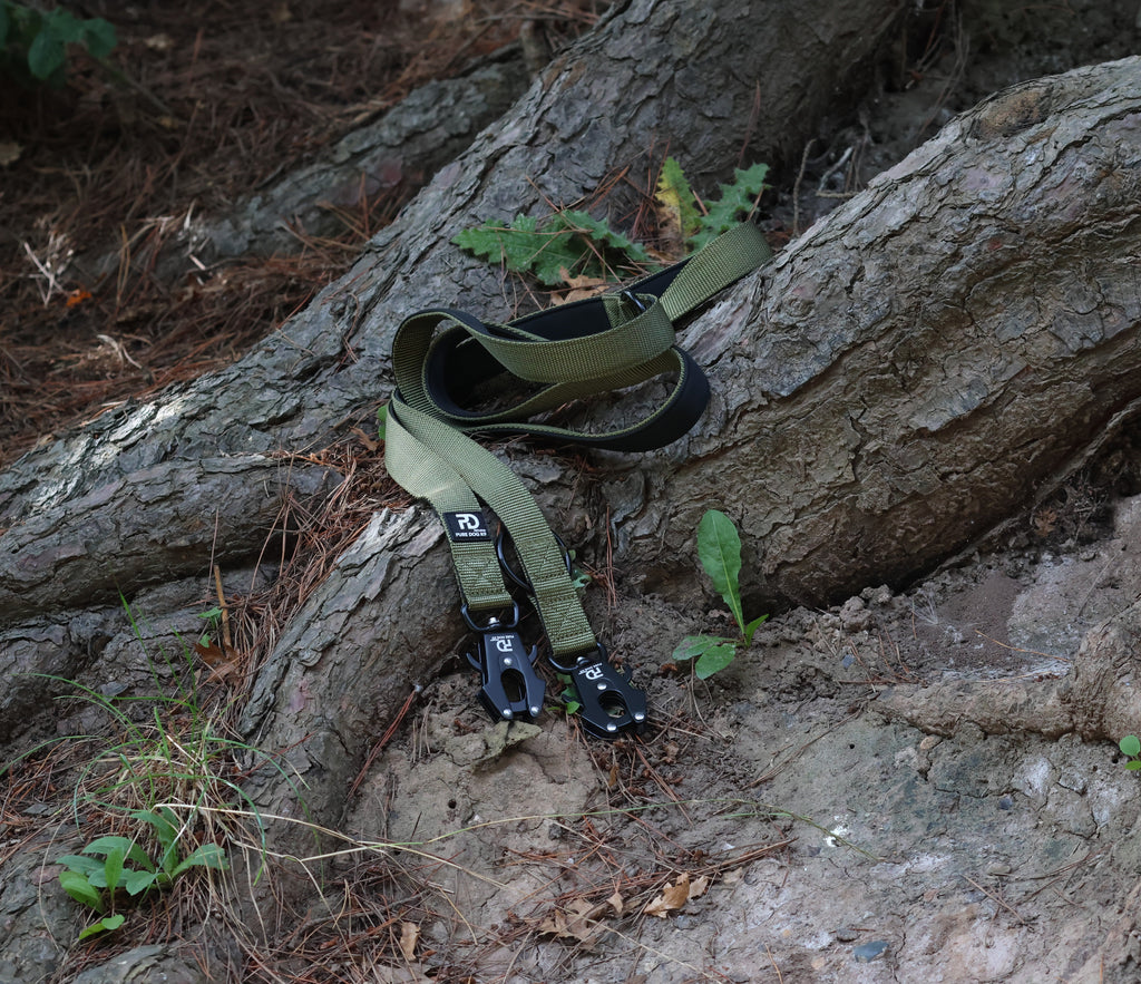 Pure Dog k9 Multifunctional Lead Khaki